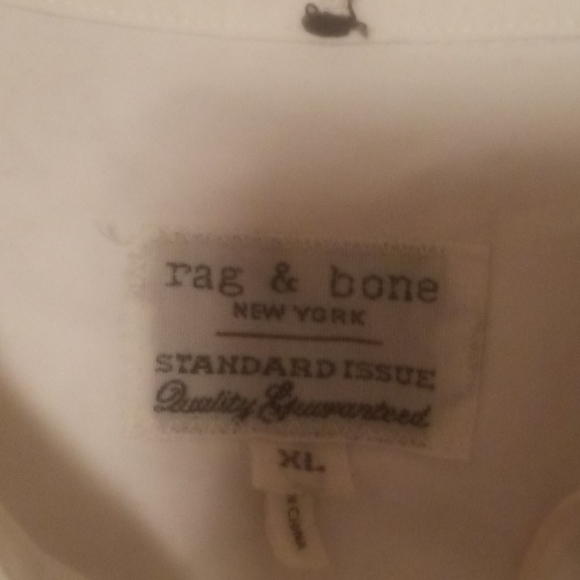 White rag & bone long sleeve oxford - Picture 2 of 4